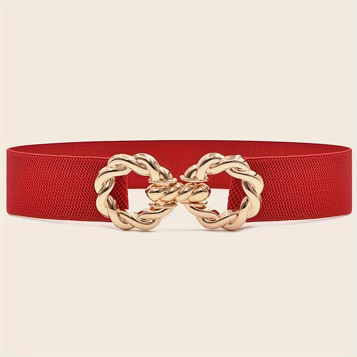 Women's Elastic Waist Belt Slimming Versatile for Casual & Business Wear